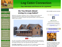 Tablet Screenshot of log-cabin-connection.com